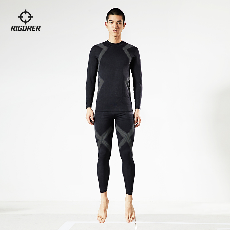 紧身衣长袖跑步运动速干训练服