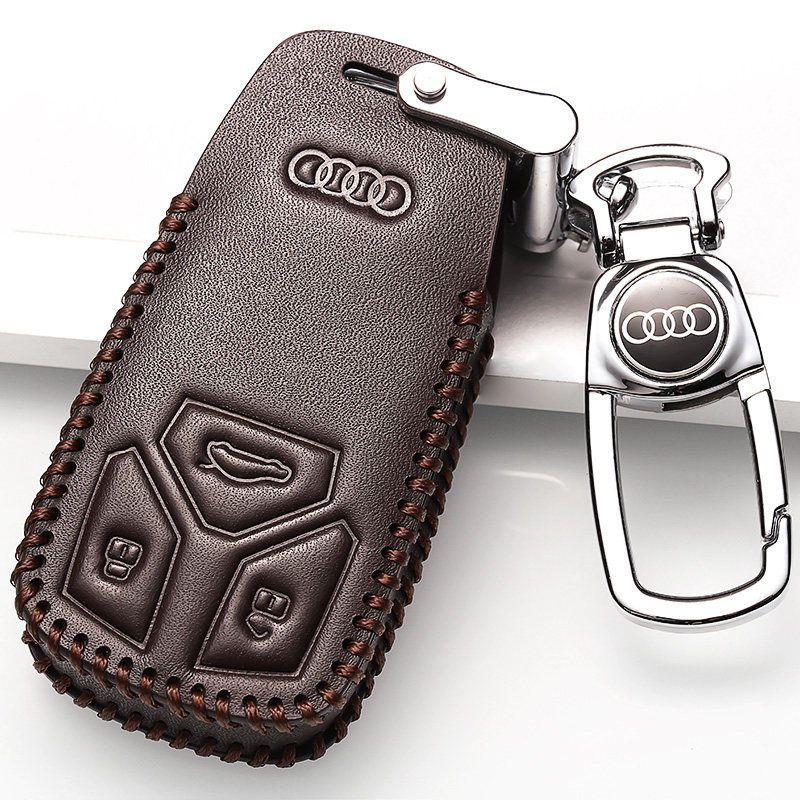 2023款奥迪A4l钥匙套2022款a4l高档扣真皮2021款奥迪钥匙包19款