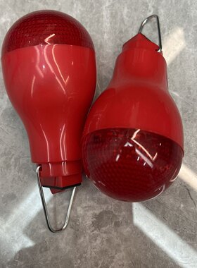 春节大门9V无线灯笼带电池LED红光小灯泡节日装饰婚庆5W家用移动