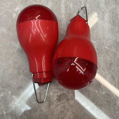 春节大门9V无线灯笼带电池LED红光小灯泡节日装饰婚庆5W家用移动