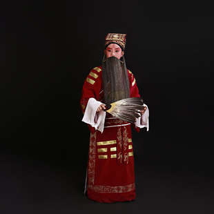 少儿戏服儿童戏曲演出服京剧诸葛亮法衣吕洞宾道袍豫剧越剧八卦衣