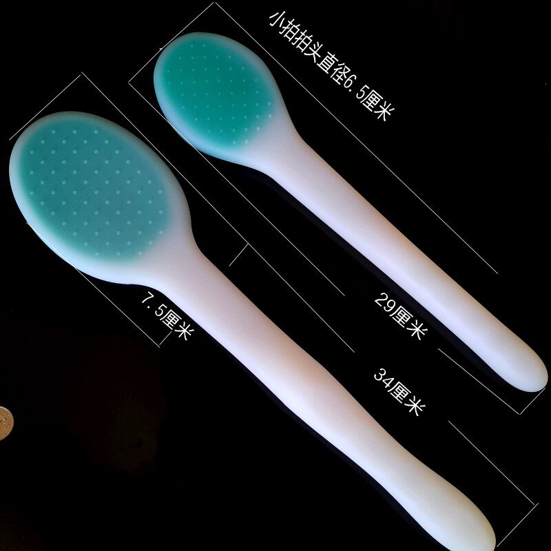 加厚硅胶经络拍痧掌按摩捶背器健身拍保健锤手拍大拍+小拍老人拍