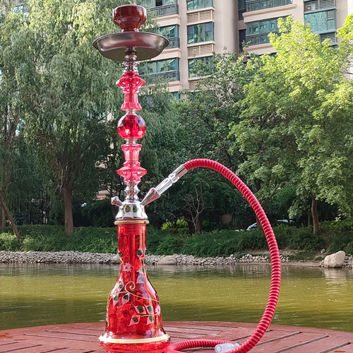 酒吧阿拉伯水烟斗玻璃水烟壶烟膏