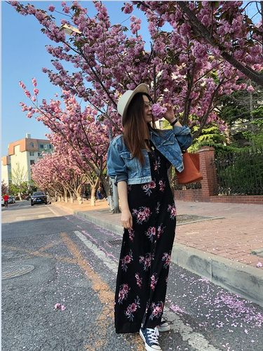 fp量少原单美国度假印花长裙