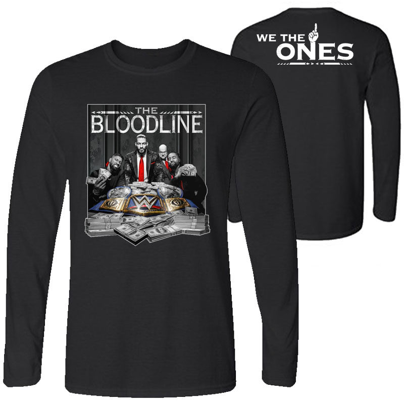 罗曼雷恩斯长袖t恤男纯棉美式宽松休闲上衣大码内搭秋衣2021年