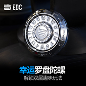 潮廷指尖陀螺幸运数字罗盘旋转手指全金属EDC解压小玩具学生礼物