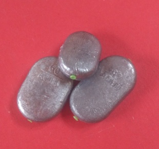 塑芯扁圆形铅坠海竿砣钓鱼配重渔坠新款锡坠钓组串钩海钓船钓铅坠