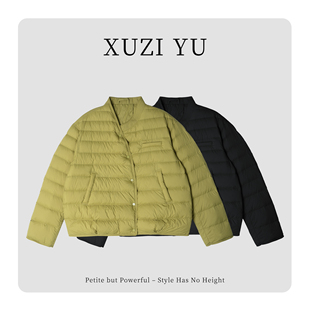YU.小个子定制冬季 772 时尚 宽松显瘦轻薄羽绒服女 W7120 韩版 XUZI