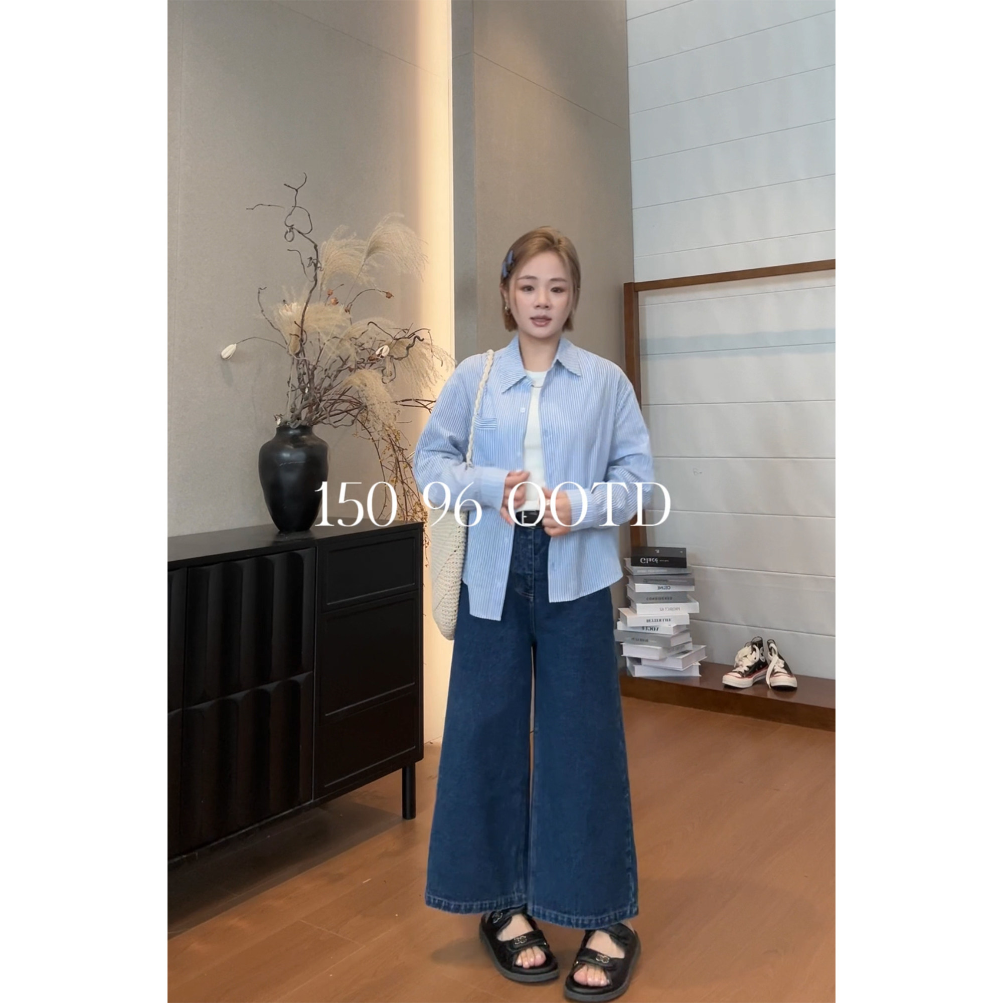 XUZI YU.小个子定制早春条纹长袖衬衫女宽松百搭减龄7745-C90884