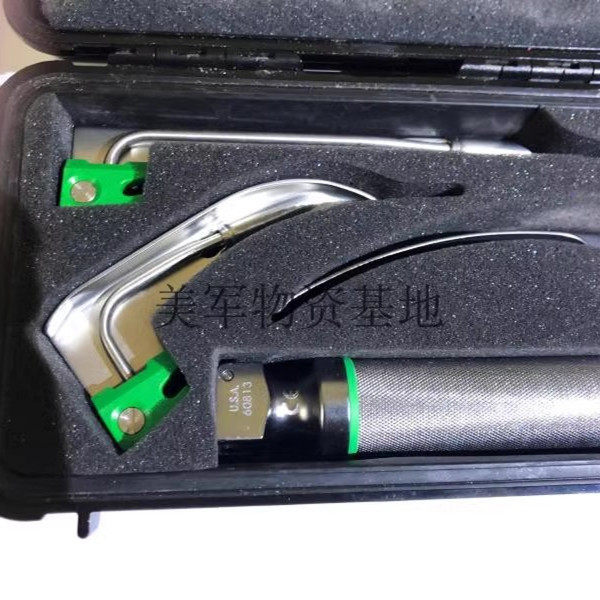 原品WELCH美军战场急救喉镜带PELICAN便携箱美国进口光纤咽喉镜