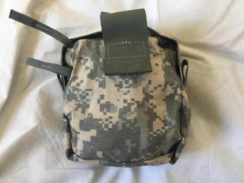 军版原品美军ACU迷彩医疗包腰包腿包原品美军MOLLE防水包腿包附包