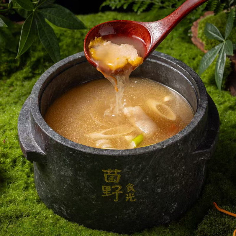 【菌野食光】野生菌火锅店墨脱石锅专用锅商用酒店火锅店电磁炉用