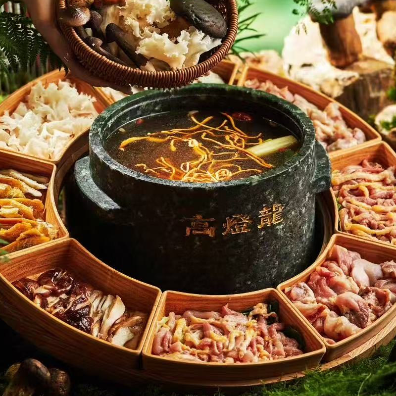 正宗墨脱石锅天然皂石锅野生菌专用云南菜餐饮连锁店定制锅