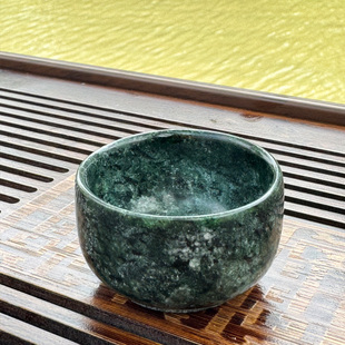 主人杯天然皂石莲花墨脱茶杯品茗杯西藏高档手工功夫茶石杯手工做