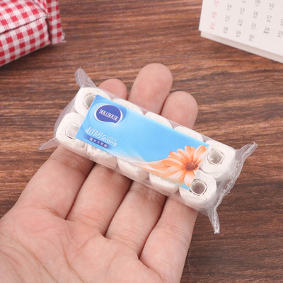 娃娃屋模型迷你纸巾卷纸手工微缩