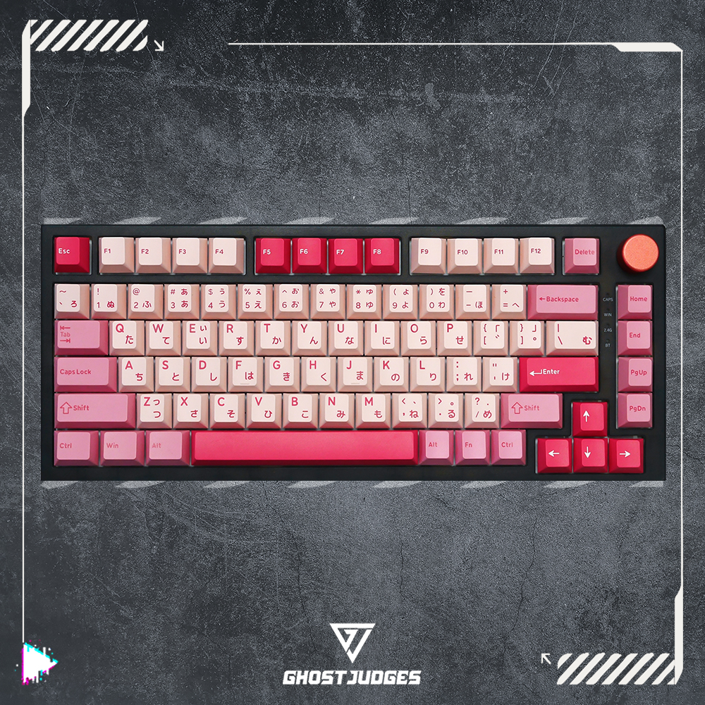 GhostJudges粉白带字根PBT原厂