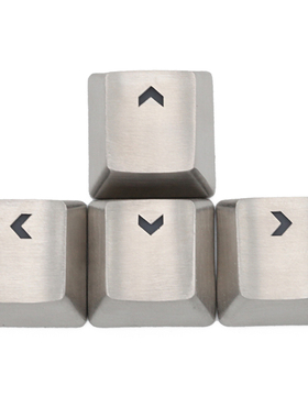 狼派teamwolf金属键帽透光oem高银色机械键盘游戏方向键上下左右