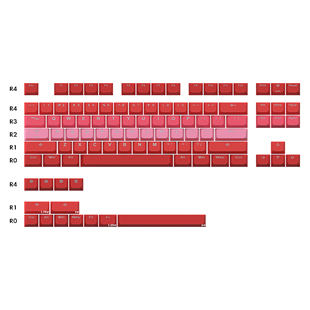 太豪PBT波波霞光键帽精选PBT材料客制化键盘BOBO高度二色工艺