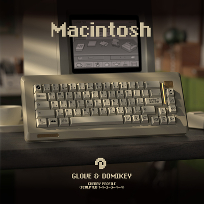 Domikey麦金塔键帽原厂高度PBT热升华工艺适配客制化机械键盘