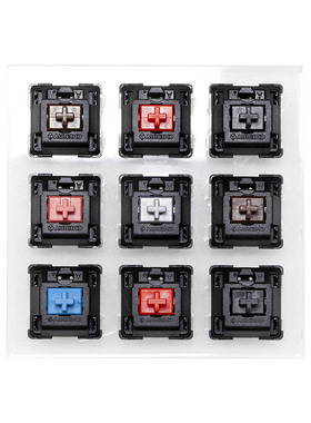 3*3轴试轴器带无刻键帽可拆卸9键Cherry MX2A黑红青茶银粉轴