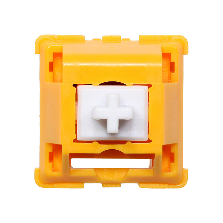 EG 일몰 노란색 축 마작 사운드 HIFI 선형 공장 실행 POM 소재 맞춤형 기계식 키보드 5핀 DIY 축 본체