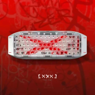 指尖文创反对无效透明键帽适配常规60 64 68配列白透紫透粉透