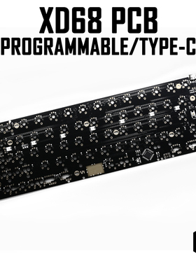 xiudi68 xd68羞弟pcb机械键盘客制化编程rgb底灯mx轴多配列tmk