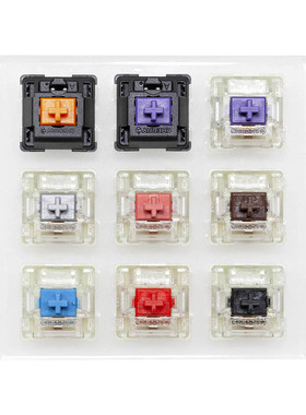 3*3轴试轴器带无刻键帽可拆卸9键Cherry MX2A RGB黑红青茶银粉轴