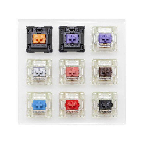 3*3轴试轴器带无刻键帽可拆卸9键Cherry MX2A RGB黑红青茶银粉轴