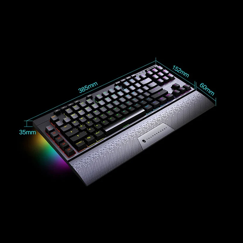 Thunderobot 雷神 KL30双模机械键盘2.4GHz有线TYPE-C RGB灯光PBT