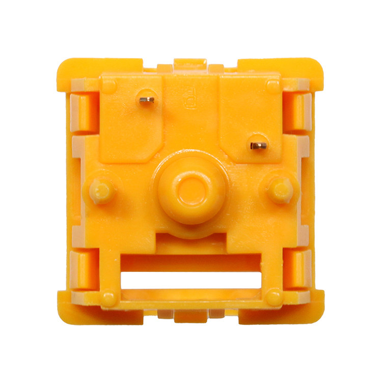 EG 일몰 노란색 축 마작 사운드 HIFI 선형 공장 실행 POM 소재 맞춤형 기계식 키보드 5핀 DIY 축 본체