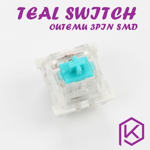 OTM outemu欧特姆青绿轴teal cyan机械键盘客制化diy个性轴类绿轴
