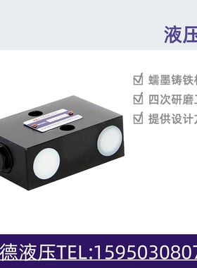 双向液压锁SO-K10L-41B板式管式SO-H8L-J78螺纹连接油缸保压锁阀