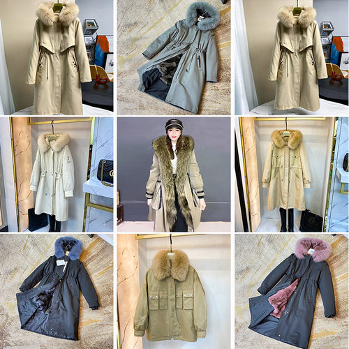 派克服女外套兔毛狐狸毛皮草
