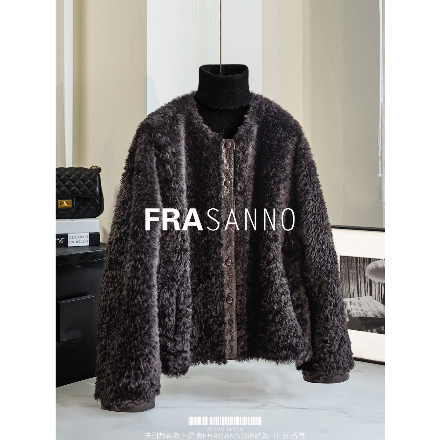 皮毛一体女外套拉贡皮草两面穿