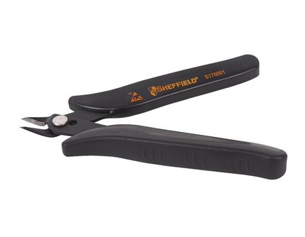 钢盾S170001特殊双重防静电手柄斜嘴钳防静电尖嘴钳5" 维修工具