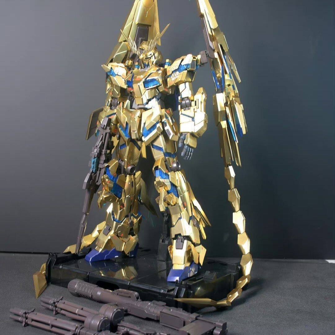 大班PG菲尼克斯再版彩盒1/60独角兽三号机金凤凰拼装高达模型玩具