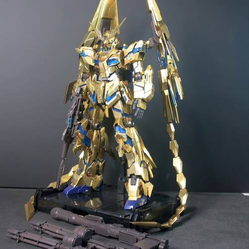 大班PG菲尼克斯再版彩盒1/60独角兽三号机金凤凰拼装高达模型玩具