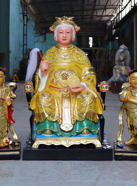 厂家直销树脂玻璃钢无极老母摆件