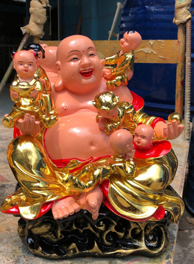 厂家直销五子弥勒佛做工精致