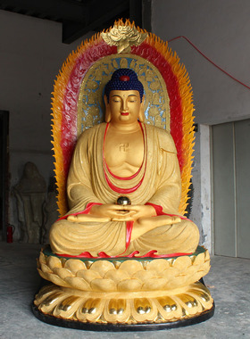 厂家直销玻璃钢释迦牟尼佛摆件