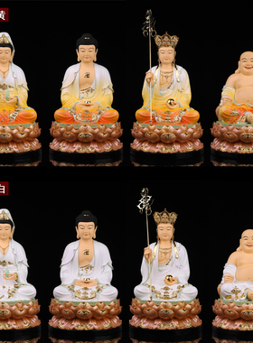厂家直销树脂全堂佛家用供奉摆件