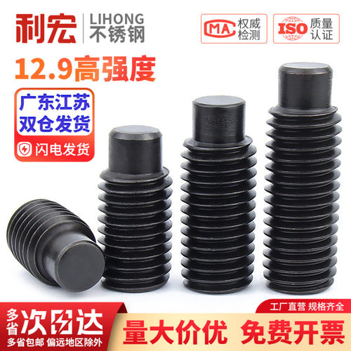 12.9凸端紧定螺丝钉机米螺钉
