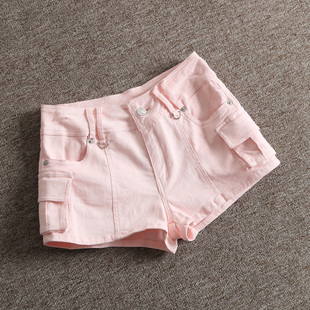 女热裤 美式 多口袋提臀低腰休闲短裤 风修身 街头复古工装