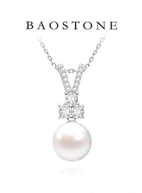 BAOSTONE宝斯顿轻奢镶钻珍珠项链