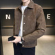 Autumn Clothes Jacket Spring Suede Men Collar Coat