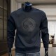 style print trendy sweatshirt American pullover men casual