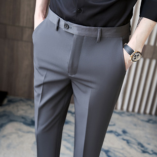 Men's Spring/Summer Business Formal Pants Solid Color Casual