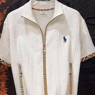 Summer short shirt男T恤 casual men collar stand sleeved