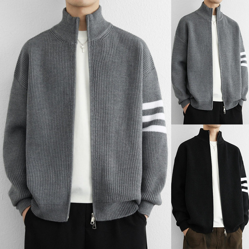 针织衫毛衣男开衫外套夹克秋冬宽松慵懒Knitted sweater for men,男装,针织衫/毛衣,淘宝优惠券,粉丝福利购,淘宝优惠卷